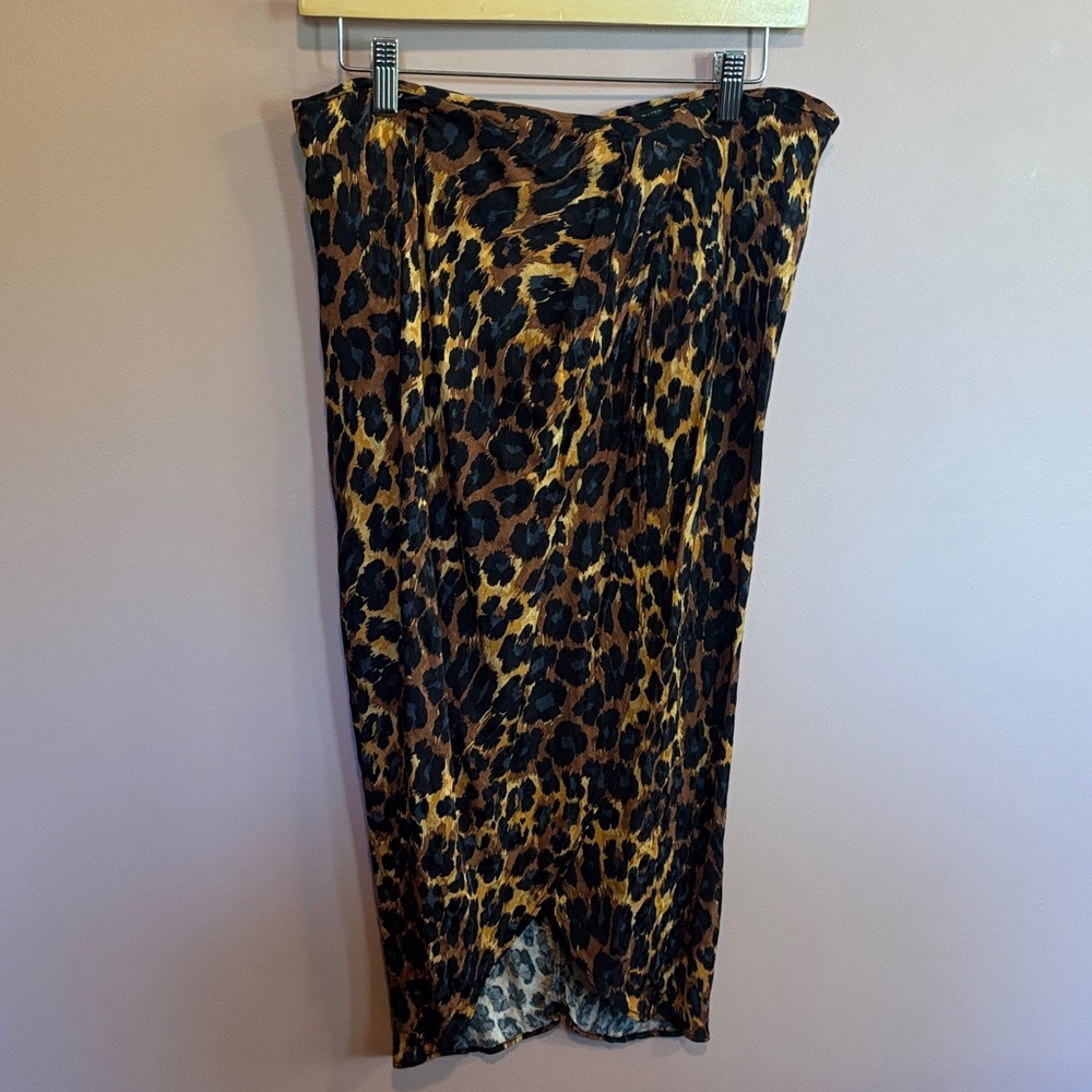 Zara Animal Print Pencil Skirt